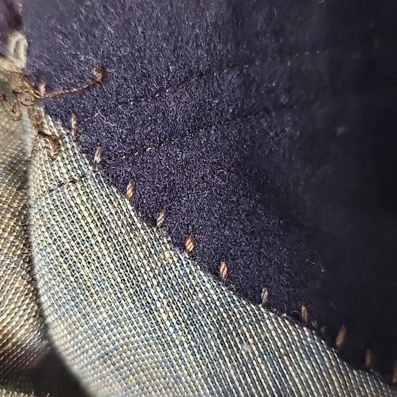 Vintage US Navy 1940s Blue Wool High-Waisted Sailor Trousers Womens 30 Classical - Picture 14 of 16